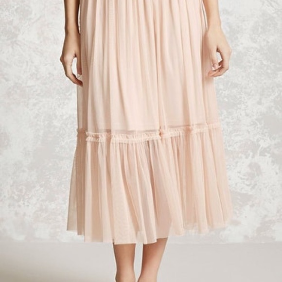 NWOT Forever 21 tulle skirt light green - Picture 4 of 4